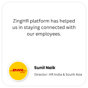 User Testimonials ZingHR - DHL