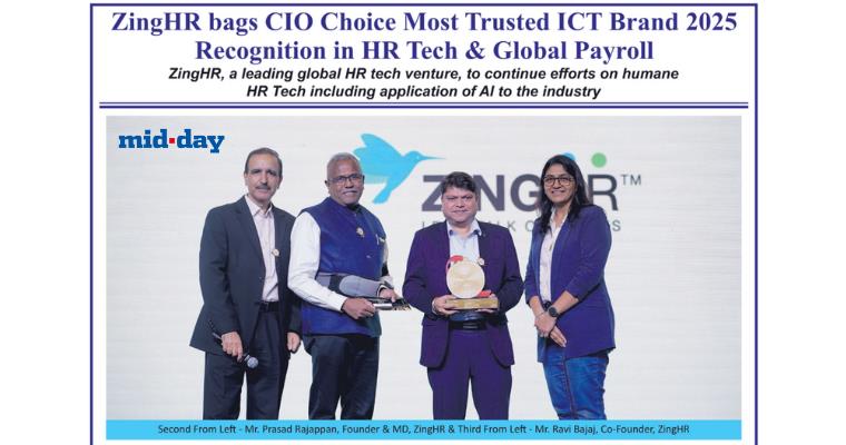 Mid-day News Winner of the CIO Choice 2025 Award for HR and Global Payroll Software